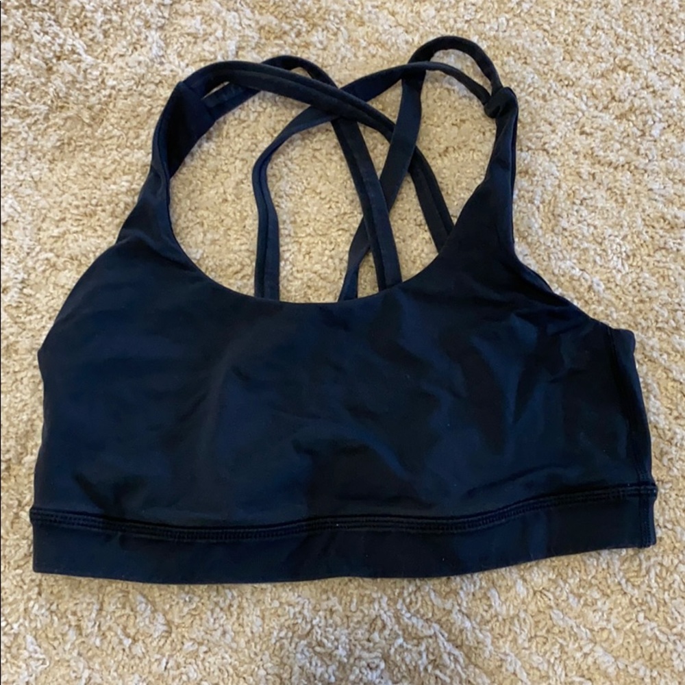 Lululemon sports bra, black size 4